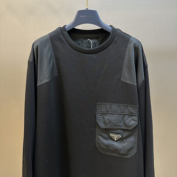 限定希少【プラダ】Re-Nylon 偽物 コットンスウェットシャツ puw78176
